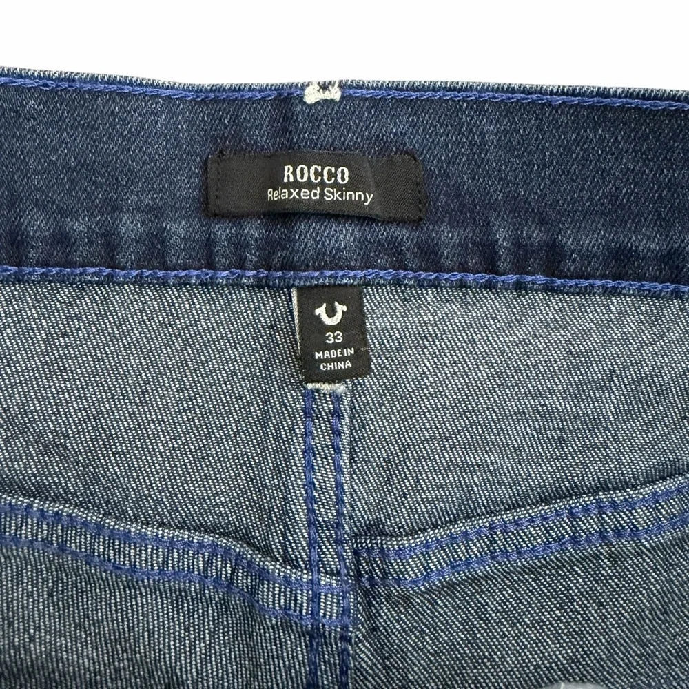 True Religion Rocco Relaxed Skinny Jeans Men’s‎ 33 Dark Wash NWT